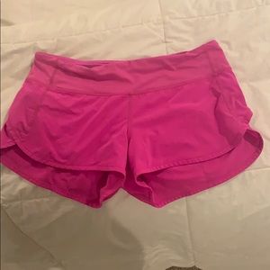 Pink Lululemon Shorts
